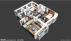 超酷3D户型效果图