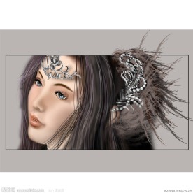 PS鼠绘唯美质感美女