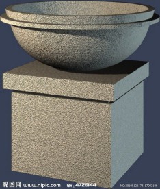 3D MAX 模型 花钵