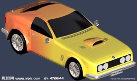 max 3D 模型 汽车