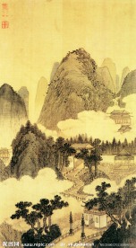 国画 山水 中国风 水墨图片