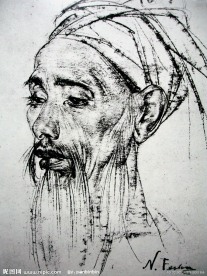 头像素描