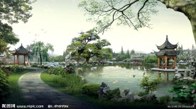 苏州园林景观设计效果图二
