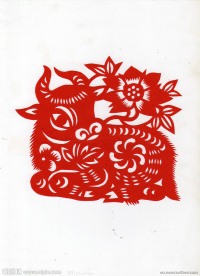 十二生肖剪纸 牛