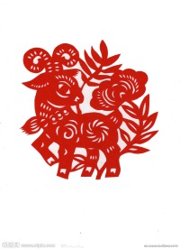 十二生肖剪纸 羊