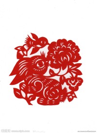 十二生肖剪纸 兔
