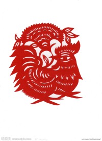 十二生肖剪纸 鸡
