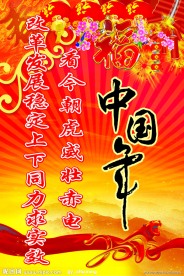 中国春节年展板背景2