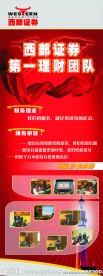 西部证券展架