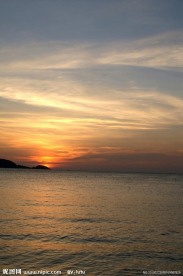 海边夕阳
