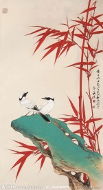 竹鸟图