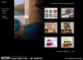 床上用品 纺织 英文外贸网站效果图