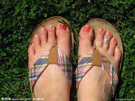 人体局部特写 脚部特写 局部 特写 脚部 脚 鞋 人字拖鞋 人字拖 脚掌 脚指