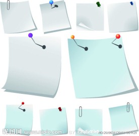 纸张系列矢量素材