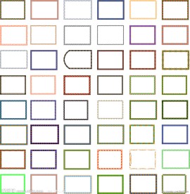 彩色花边边框全集