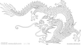 线条的龙