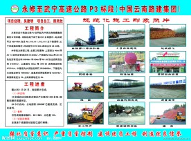 高速公路展板