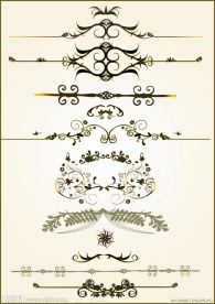 欧式古典花纹1