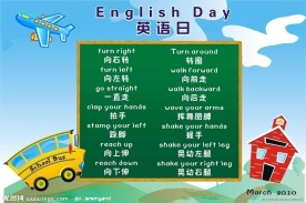 学校英语展板