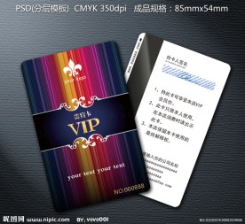 vip卡 会员卡 贵宾卡模板