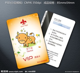 vip会员卡模板 贵宾卡