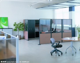 现代室内办公家具实景照片