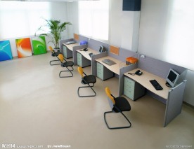 现代室内办公家具实景照片