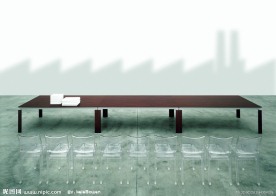 现代室内办公家具实景照片