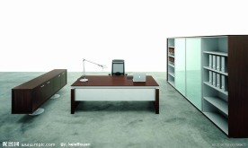 现代室内办公家具实景照片