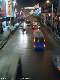武汉江汉路步行街夜景