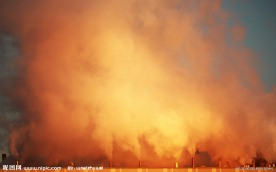 火 烟雾 污染 烟囱 工厂