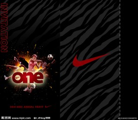 nike年会邀请函封面