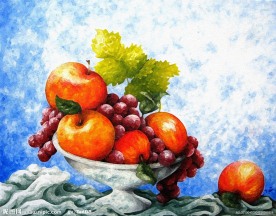 油画水果