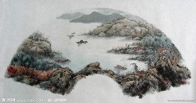 文波 太湖小景图