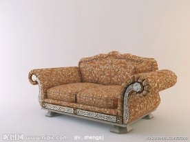 精致欧式家具双人沙发