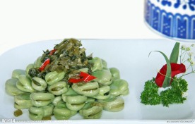 雪菜蚕豆米