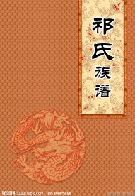 族谱 封面 书籍封面 封面设计 中国元素 传统