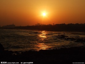 落日海景