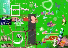 儿童照片模板素材