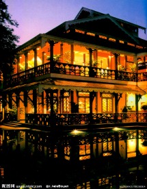 国外旅游夜景摄影照片