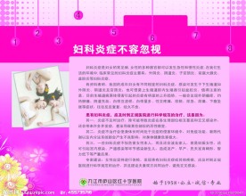 医院室内展板 妇科