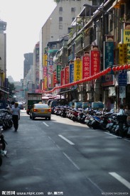 台北商业街 台湾风景 商业街