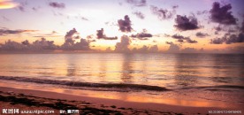 海边的日出全景 日出