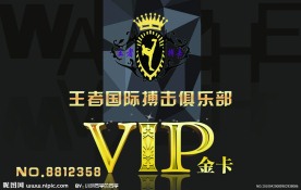 搏击俱乐部VIP金卡设计