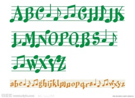 音乐英文字体
