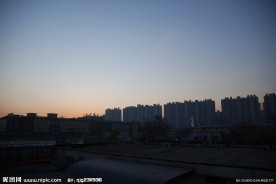 傍晚的北京一角