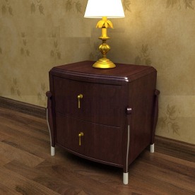 精致欧式家具床头柜灯组合