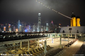 歌诗达经典号邮轮停靠香港