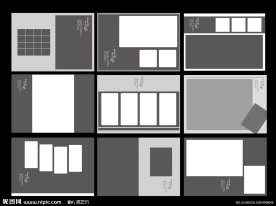 最新灰色调婚纱写真相册模板
