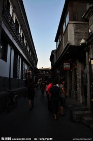 后海胡同黄昏